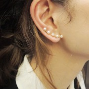 おしゃれ上級者の彼女の誕生日には、流行中のイヤーカフを贈ろう