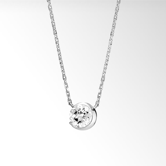 MOON BALL NECKLACE QUARTZ