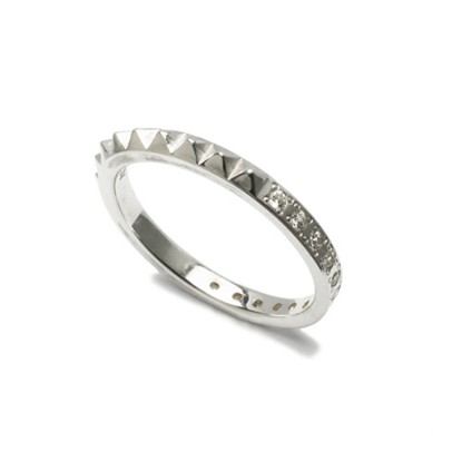 STUDS SINGLE RING S -SILVER-