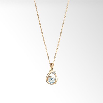 BLUE MOONSTONE SHOOTING STAR NECKLACE