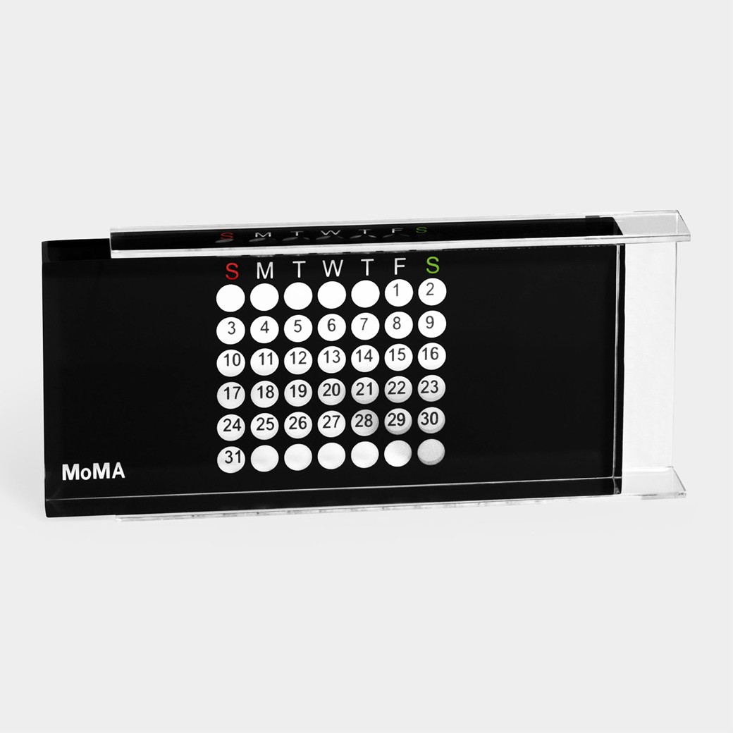 MoMA アクリル万年カレンダー ブラック