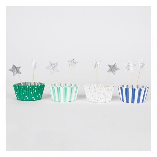 【Meri Meri メリメリ】 カップケーキ キット ブルー 【blue cupcake kit】(45-1211)