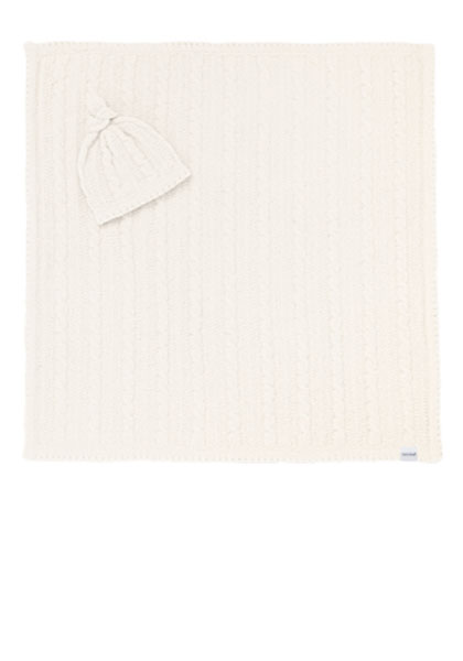 BABY BLANKET CABLE & CAP